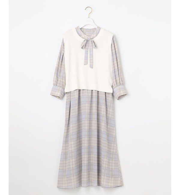 any SiS「【2SET】ニットジレワンピース セット」|スーツ|