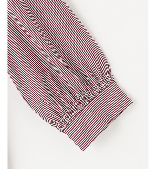 any SiS「【洗える】シルケットジャージーストライプ ブラウス」|Tシャツ・カットソー|