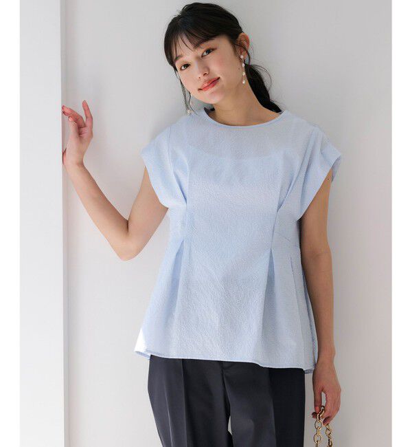 any SiS「【洗える】カラミタンブラータック ブラウス」|シャツ・ブラウス|
