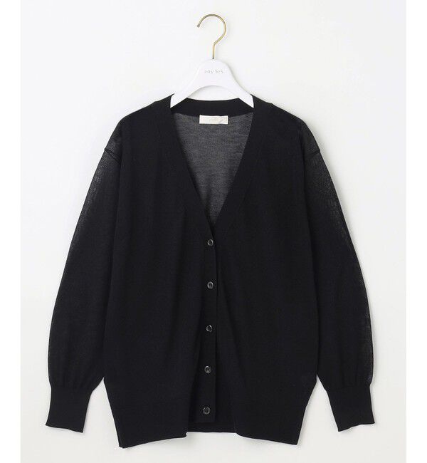 ANY SIS「【洗える】シアーVネック カーディガン」|カーディガン|