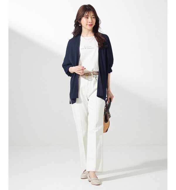 ANY SIS「【接触冷感・UVケア・洗える】着流し カーディガン」|カーディガン|