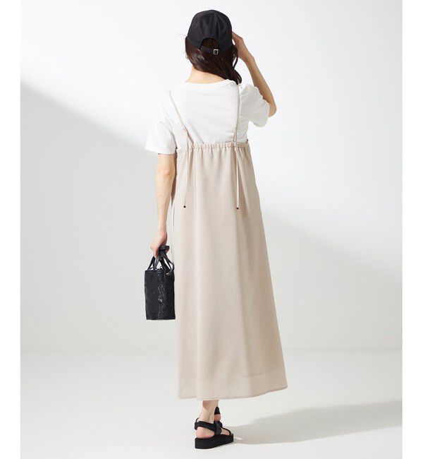 ANY SIS「【接触冷感・速乾・UVカット・洗える】スイートクール キャミワンピース」|ワンピース|