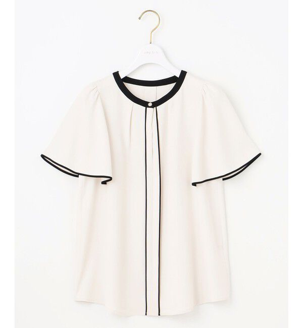 ANY SIS「【洗える】バイカラーフレア ブラウス」|シャツ・ブラウス|