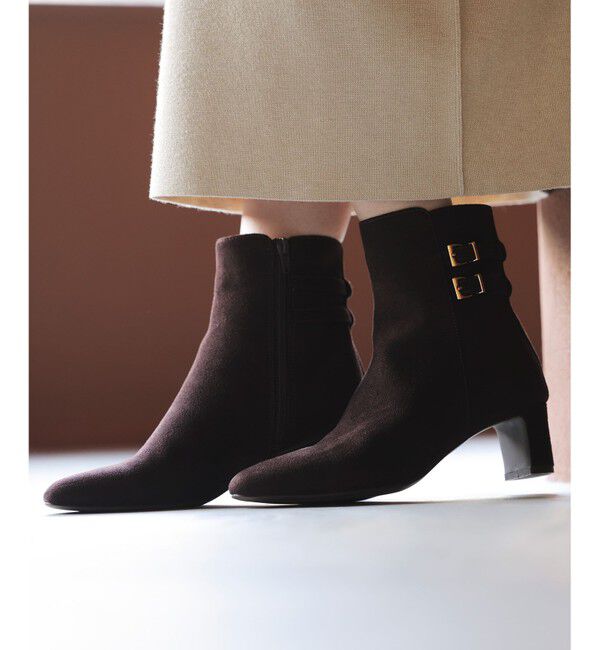 ANY SIS「【23.0～24.0cm】ベルト付き ブーツ」|ショートブーツ|ブラウン