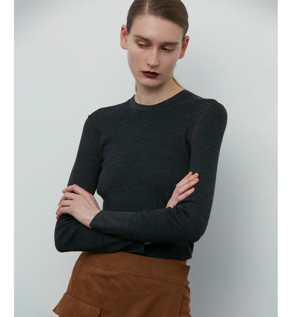 BEIGE,「FORD / クルーネックトップス」|Tシャツ・カットソー|C.Gray&times;Brown