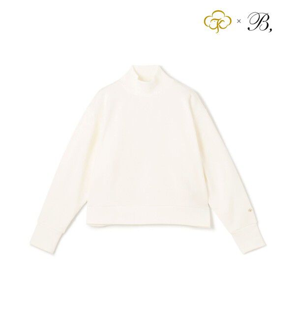 BEIGE,「Organic Cotton Sweat / Hi-neck Tops スウェット」|スウェット・ジャージ|White
