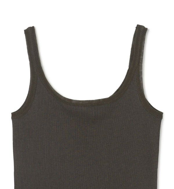 BEIGE,「【BEIGE,ecru/WEB限定・洗える】RIB TOPS /  コットンシルクリブキャミソール」|キャミソール|