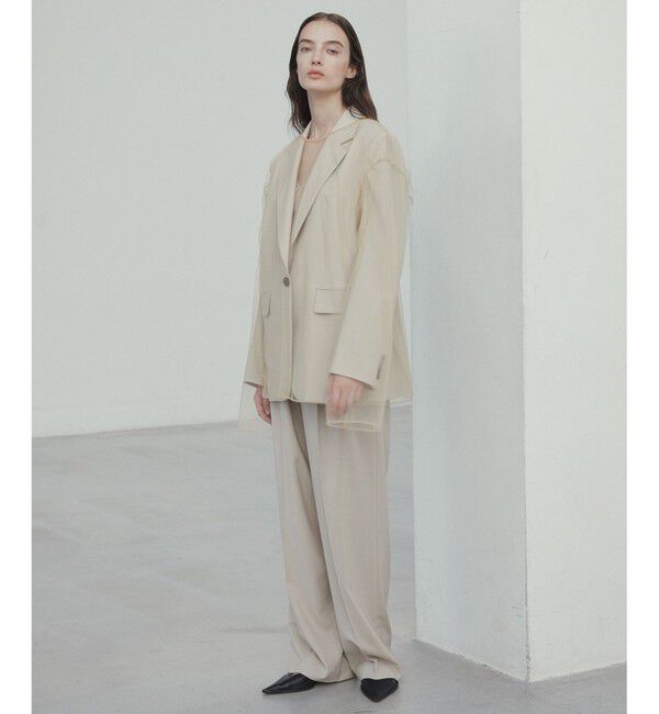 BEIGE,「【GISELe 6月号掲載】OREGANO / サマーウールタックワイドパンツ」|その他|