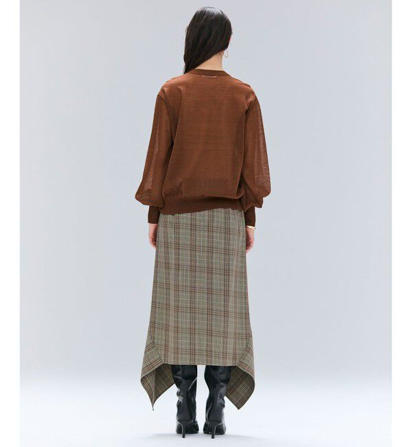 BEIGE,「【洗える】CADDO / シアーウールクルーネックトップス」|ニット・セーター|