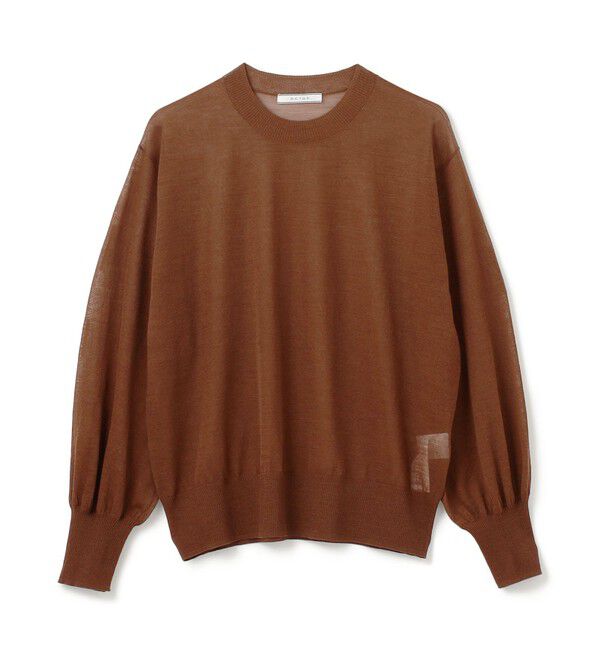 BEIGE,「【洗える】CADDO / シアーウールクルーネックトップス」|ニット・セーター|