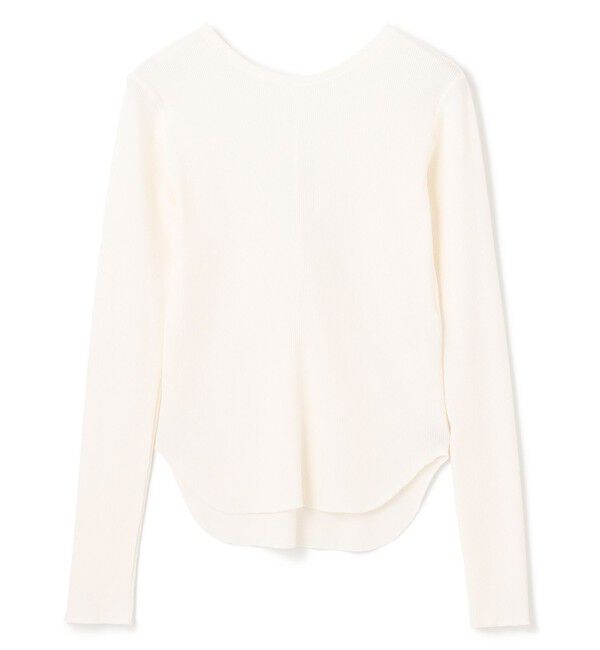 BEIGE,「【洗える】GLOBE / コットンリブ前後2WAYカットソー」|Tシャツ・カットソー|