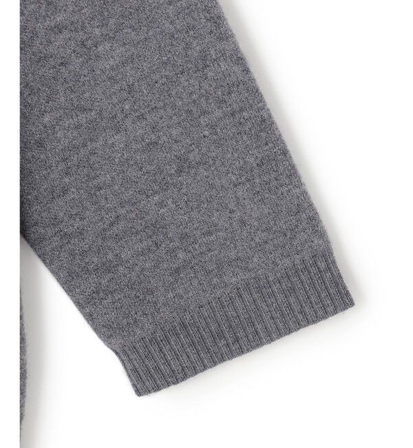 BEIGE,「CHICORA / レザーポケット付きウールニットジャケット」|ニット・セーター|