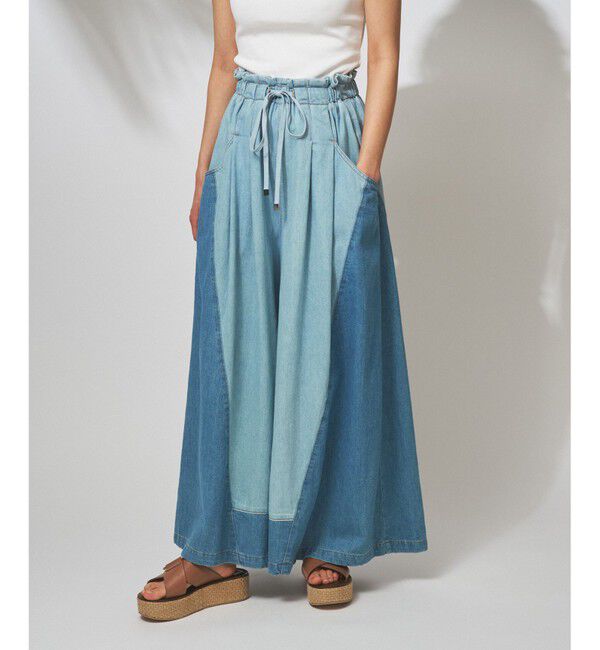  「ワイドイージーデニムパンツ2」|デニム|