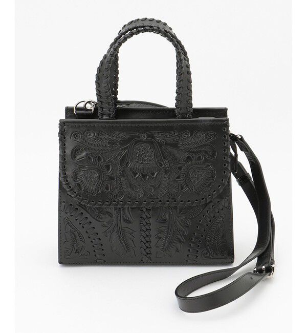 Carving Tribes「Mini satchel」|ハンドバッグ|ブラック