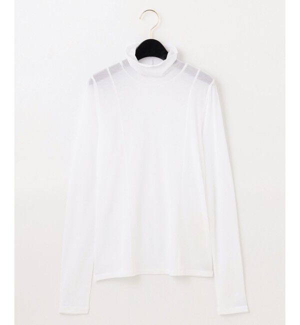  「シアー切替トップ」|Tシャツ・カットソー|