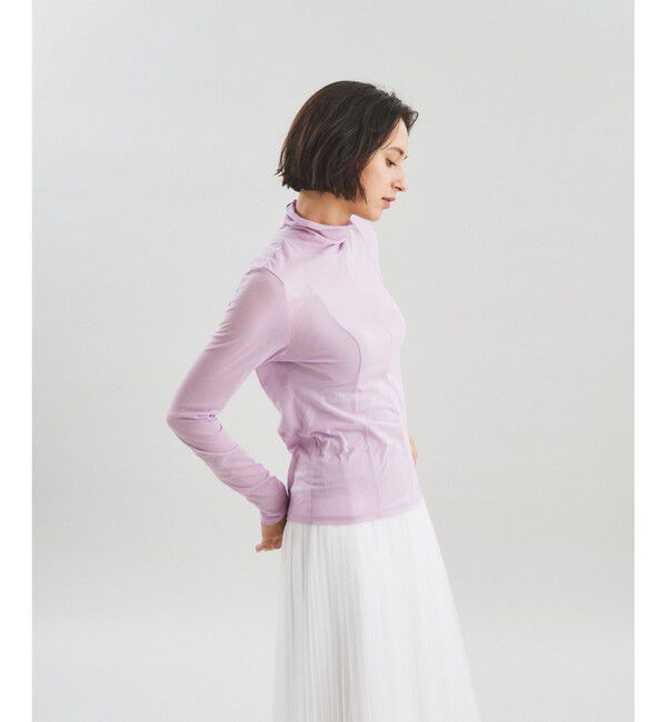  「シアー切替トップ」|Tシャツ・カットソー|