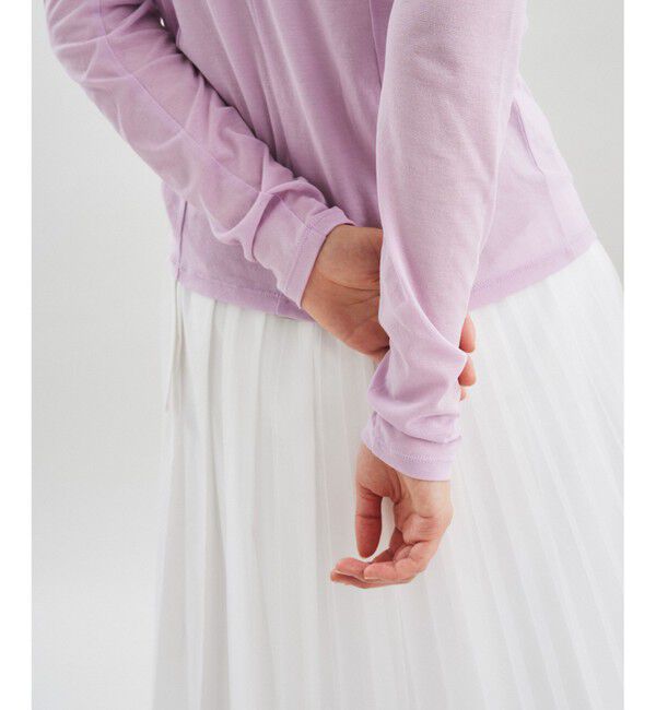  「シアー切替トップ」|Tシャツ・カットソー|