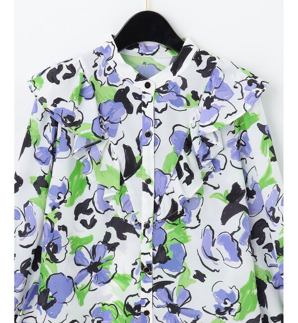  「ペイントフラワーブラウス」|シャツ・ブラウス|