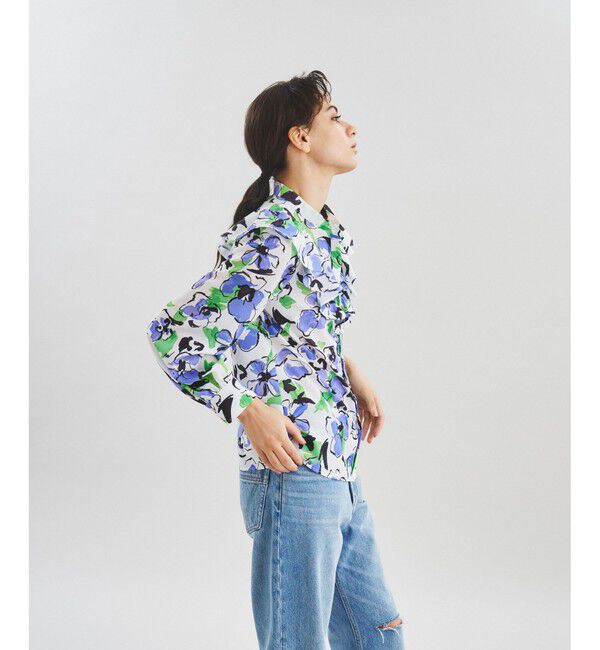  「ペイントフラワーブラウス」|シャツ・ブラウス|