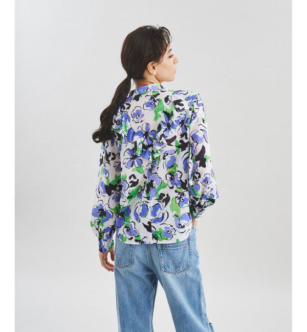  「ペイントフラワーブラウス」|シャツ・ブラウス|