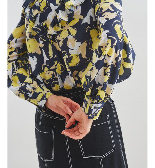  「ペイントフラワーブラウス」|シャツ・ブラウス|