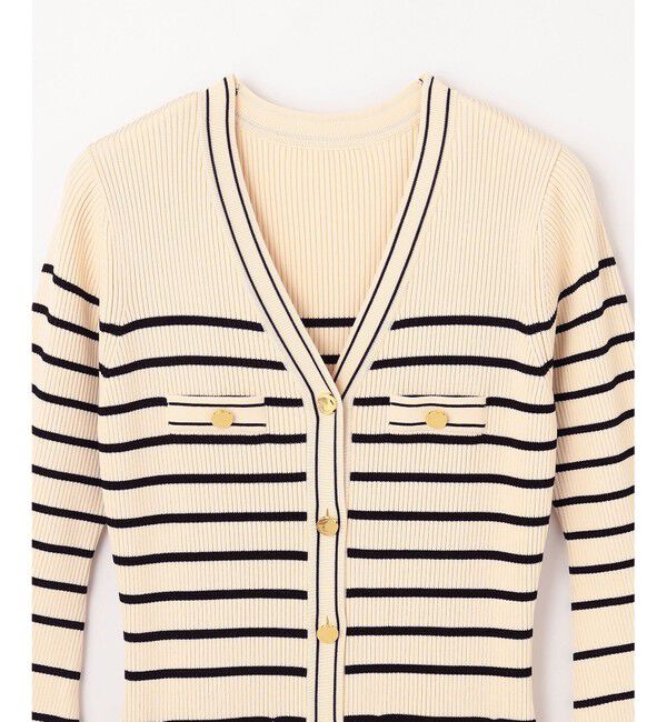 Diagram「ラメボーダーニットワンピース」|ワンピース|