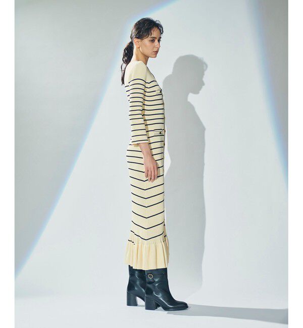 Diagram「ラメボーダーニットワンピース」|ワンピース|