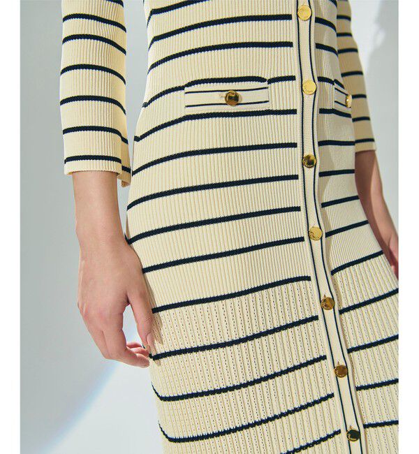 Diagram「ラメボーダーニットワンピース」|ワンピース|