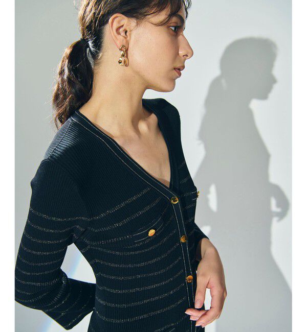 Diagram「ラメボーダーニットワンピース」|ワンピース|