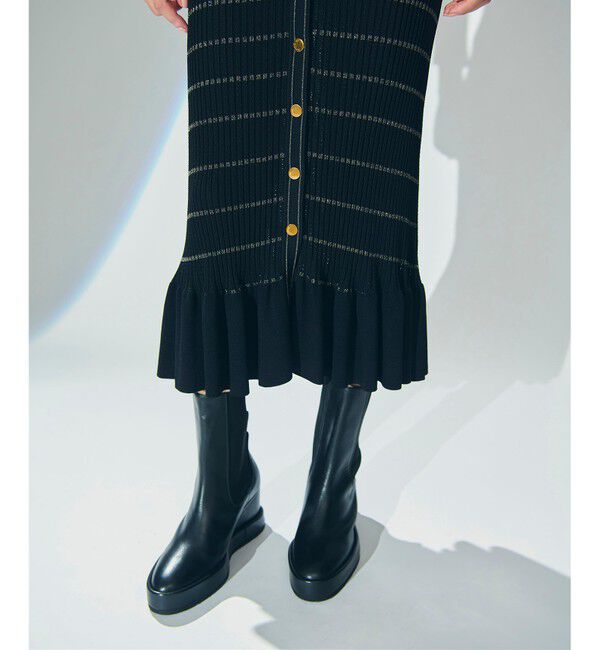 Diagram「ラメボーダーニットワンピース」|ワンピース|