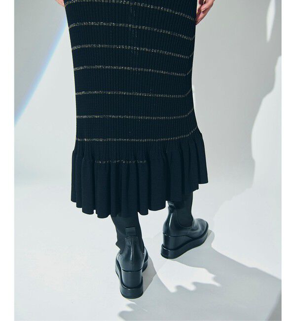 Diagram「ラメボーダーニットワンピース」|ワンピース|