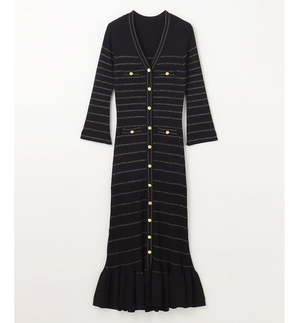 Diagram「ラメボーダーニットワンピース」|ワンピース|