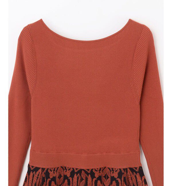 GRACE CONTINENTAL「フラワープリーツニットワンピース」|ワンピース|