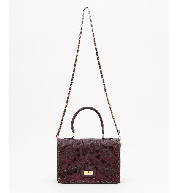 Carving Tribes「HandleChainBag」|ショルダー・メッセンジャー|ボルドー