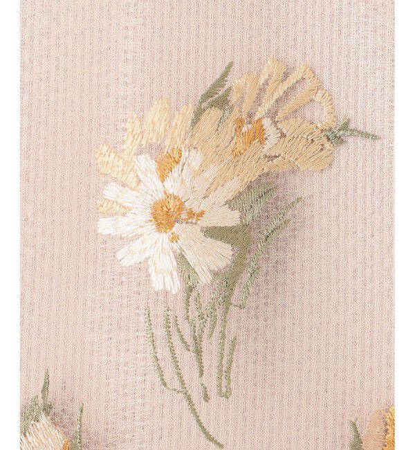 GRACE CONTINENTAL「刺繍ケープニットトップ」|ニット・セーター|