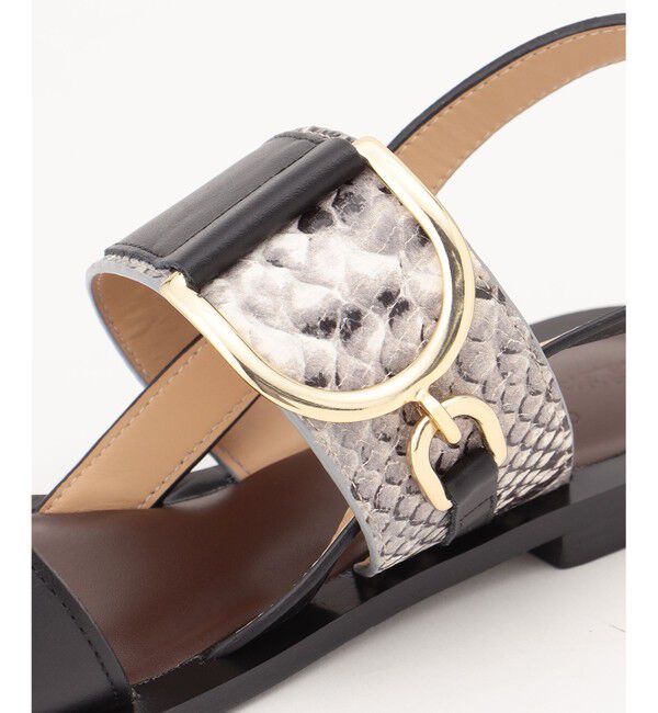 GRACE CONTINENTAL「CORSO ROMA パイソンサンダル」|サンダル|