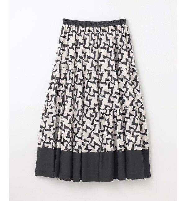 GRACE CONTINENTAL「リボンプリントスカート」|スカート|