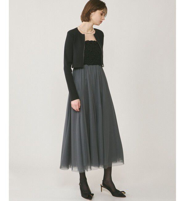 GRACE CONTINENTAL「ショートリブニットカーディガン」|ニット・セーター|