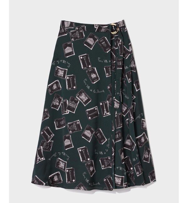  「トランププリントラップスカート」|スカート|