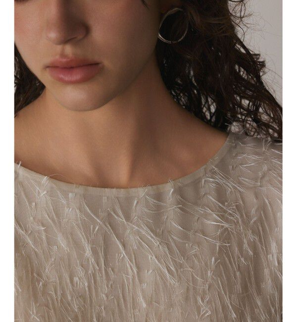  「フリンジギャザートップ」|Tシャツ・カットソー|