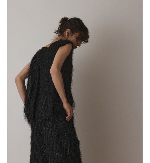  「フリンジギャザートップ」|Tシャツ・カットソー|