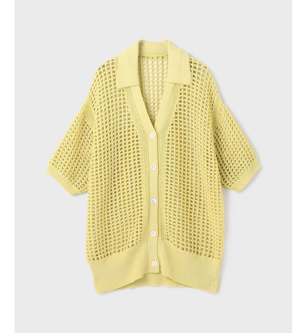 GRACE CONTINENTAL「メッシュスキッパーニットカーディガン」|カーディガン|