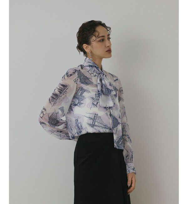 Diagram「スカ－フタイブラウス」|シャツ・ブラウス|