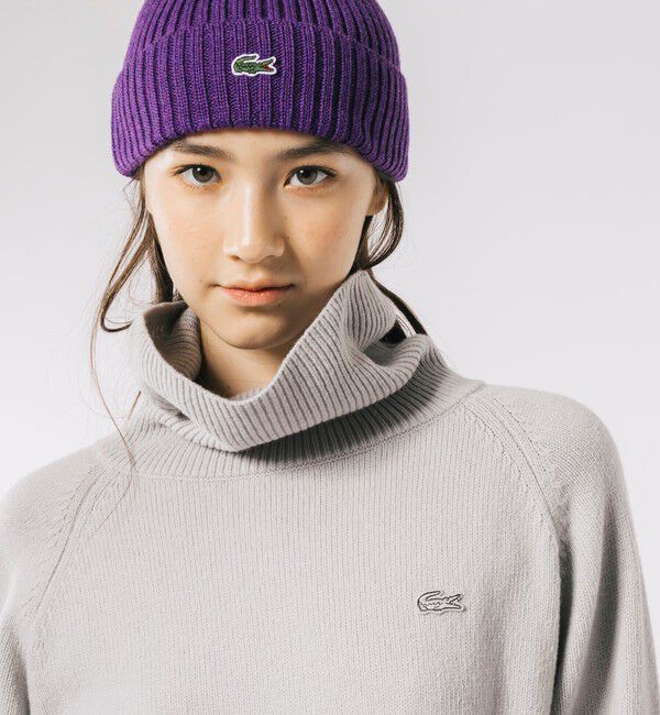 LACOSTE「ミドルゲージタートルネックニットセーター」|ニット・セーター|