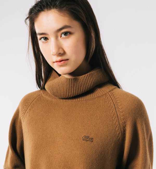 LACOSTE「ミドルゲージタートルネックニットセーター」|ニット・セーター|