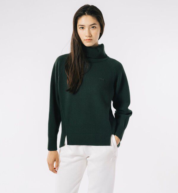LACOSTE「ミドルゲージタートルネックニットセーター」|ニット・セーター|