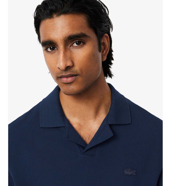 LACOSTE「オープンカラーポロシャツ」|ポロシャツ|