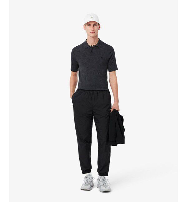 LACOSTE「ワッシャー加工 ナイロン 軽量撥水トラックパンツ」|その他|