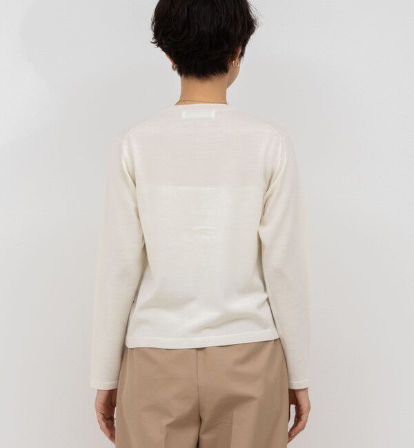 NOLLEY'S sophi「《手洗い可能》ウール100%クルーネックカーディガン」|カーディガン|