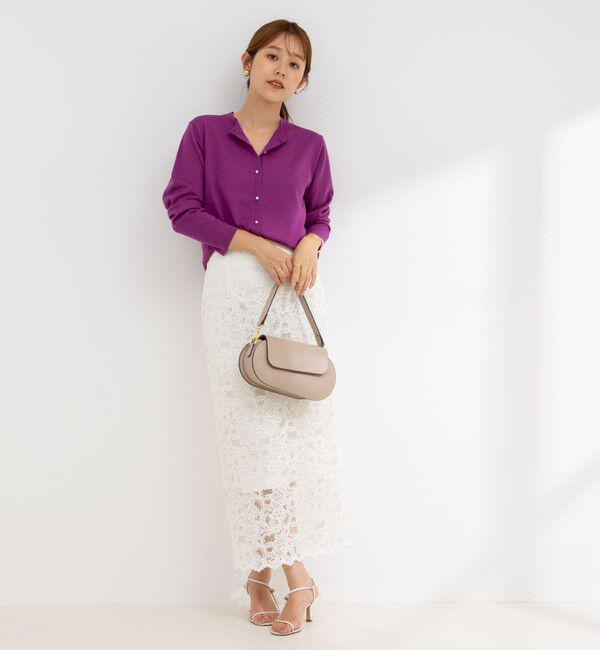 NOLLEY'S sophi「《手洗い可能》ウール100%クルーネックカーディガン」|カーディガン|